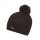 Polar Bear Knitted Hat (Pom Pom) Afra - Black