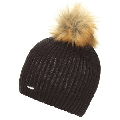 Polar Bear Hat (Pom Pom) Grania Lux Black Women