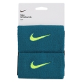 Nike Sweatband Tennis Premier Jumbo 2024 Blue Green/Volt - 2 Pieces