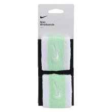 Nike Sweatband Swoosh (72% Cotton) white/light green - 2 pieces