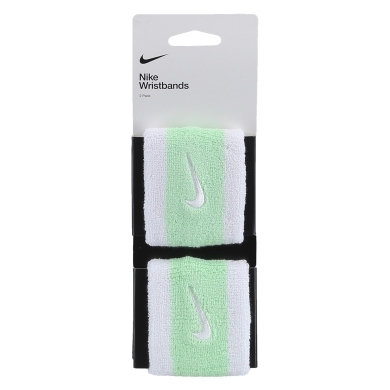 Nike Sweatband Swoosh (72% Cotton) white/light green - 2 pieces