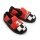 Nanga Slippers Racing Driver - 100% Organic Cotton - Grey/Red Toddlers/Children (Size 26-30)