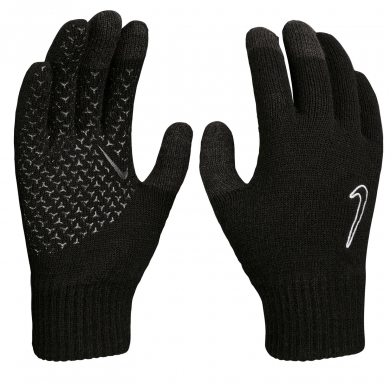 Nike Running Gloves Knitted Tech and Grip 2.0 (Touch-Screen compatible) black - 1 pair