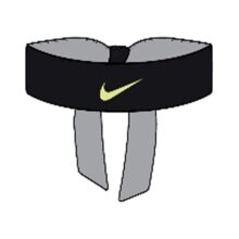 Nike Headband Premier Head Tie Rafael Nadal black/lime - 1 piece