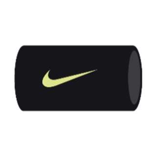 Nike Sweatband Tennis Premier Jumbo Rafael Nadal 2023 black/lime - 2 pieces