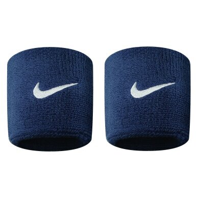 Nike Sweatband Swoosh (72% Cotton) obsidian blue - 2 pieces