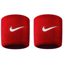 Nike Sweatband Swoosh (72% Cotton) red - 2 pieces