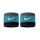 Nike Sweatband Swoosh (72% Cotton) light grey/blue/black - 2 Pieces