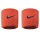 Nike Sweatband Swoosh (72% Cotton) orange/navy blue - 2 pieces