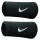 Nike Sweatband Swoosh Jumbo (74% Cotton) black - 2 pieces