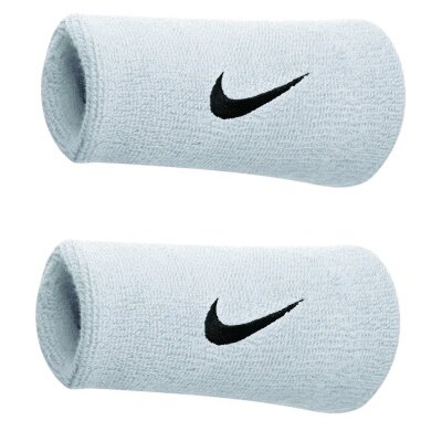 Nike Sweatband Swoosh Jumbo (74% Cotton) white/black - 2 pieces