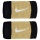 Nike Swoosh Jumbo Sweatband (74% Cotton) black/gold - 2 pieces