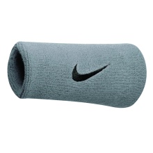 Nike Sweatband Swoosh Jumbo (74% Cotton) silver grey - 2 pieces