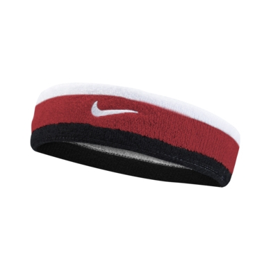 Nike Headband Swoosh (70% Cotton) white/red/black - 1 piece