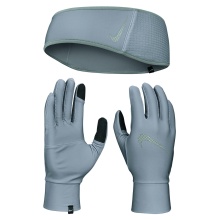 Nike Essential Headband + Gloves Set grey - 1 Set