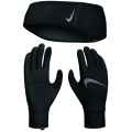 Nike Essential Headband + Gloves Set black