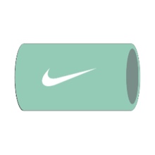 Nike Sweatband Tennis Premier Jumbo emerald rise - 2 pieces