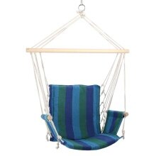 Nils Camp Hanging Chair NC3102 (Wooden Beams, TC Material, max. User Weight 120kg) Blue 46x90cm