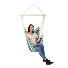 Nils Camp Hanging Chair NC3106 (Wooden Beams, TC Material, max. User Weight: 120 kg) Green 102x100cm