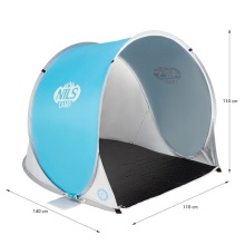 Nils Camp Beach Shelter NC3173 (UV Protection, Self-Assembling) 140x110x110cm Blue/Grey