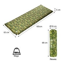 Nils Camp Sleeping Pad NC4050 (self-inflating) camo green 185x65x5cm