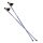 Nils Camp Hiking Poles NW607 Nordic Walking (ergonomic cork handle, rubber tips, adjustable height) - blue 2 pcs