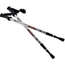 Nils Camp Trekking Poles TK631 (Hiking Poles, Rubber Tips, Adjustable Height) - 2 Pieces