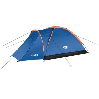 Nils Camp Camping Tent Hiker NC6010 - water-repellent, 1 entrance, for 2 persons - blue