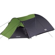 Nils Camp Camping Tent Trekker NC6012 - water-repellent, UV radiation, for 4 persons - black/green