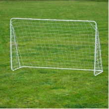 Nils Camp Football Goals BR240P with Training Panel - 240x150cm - white/red