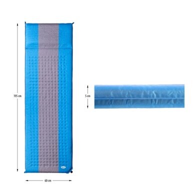 Nils Camp Sleeping Mat NC4340 (self-inflating) blue/grey 195x60x5cm