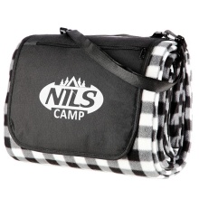 Nils Camp Picnic Blanket NC2310 white/black 300x200cm