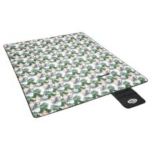 Nils Camp Picnic Blanket NC8008 (Flamingo Design) green 220x200cm