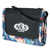 Nils Camp Picnic Blanket NC8014 (Flamingo Design) blue 220x200cm