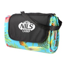 Nils Camp Picnic Blanket NC8019 (Design Hummingbird) green 200x200cm