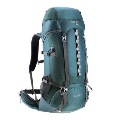 Nils Camp Hiking Backpack NC1949 Bergen 65 Litres blue/green