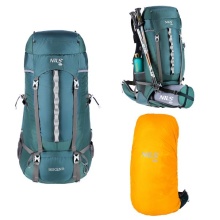 Nils Camp Hiking Backpack NC1949 Bergen 65 Litres blue/green