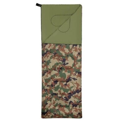 Nils Camp Sleeping Bag NC2002 (2-Season Sleeping Bag) camo green 190x75cm