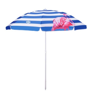 Nils Camp Beach Umbrella NC7811 (Flamingo Design) blue - 180x160x100cm