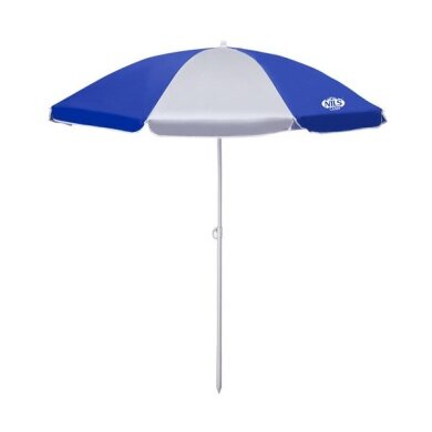 Nils Camp Beach Umbrella NC7813 (UV Protection) blue/white - 180x160x100cm