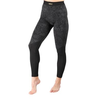 Nils functional underwear base layer trousers pink (moisture transport, warm) black/grey ladies