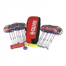 Oliver School Sports Set III - 15x Badminton Rackets Speedlight 500, 1x Racketbag, 6x Balls