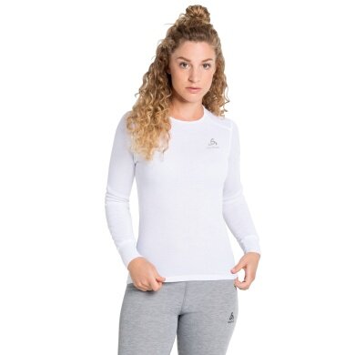 Odlo Long Sleeve Active Warm Eco (warm, soft, brushed inside) Underwear white Women