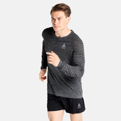 Odlo Sport Long Sleeve Shirt Essential Seamless (seamless, lightweight, reflective details) grey mottled Men