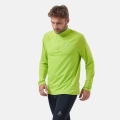 Odlo Sport Long Sleeve Shirt Essential 1/2 Zip Ceramiwarm (actively warms, reflective details) lime green Men