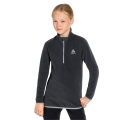 Odlo Functional Long Sleeve Shirt 1/2 Zip Roy (warm, soft, brushed inside) grey/black Kids