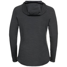 Odlo Fleece Jacket Ascent Performance Wool Warm Mid Layer with Hood (Merino Wool) Grey Women