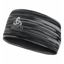 Odlo Headband Polyknit Light ECO Print black/reflective - 1 piece