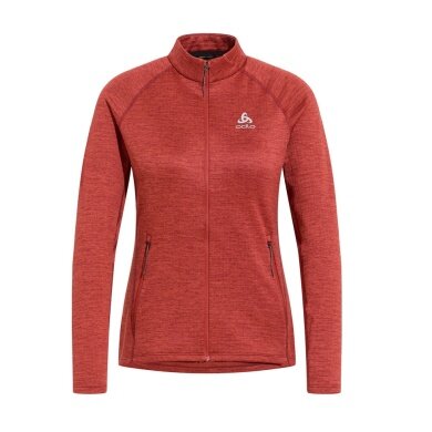 Odlo Fleece Jacket Tencia Mid Layer Full Zip (excellent moisture management) red Women