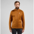 Odlo Fleece Jacket Tenica Mid Layer Full Zip (softly padded inside) brown/orange Men